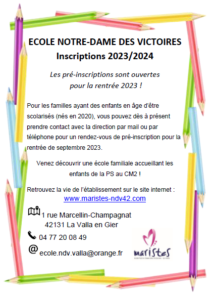 Inscriptions RS23